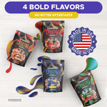 PowerPix iced watermelon variety pack containing sixty count functional sports nutrition toothpicks.