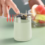 Automatic press type toothpick box with transparent dust proof lid open