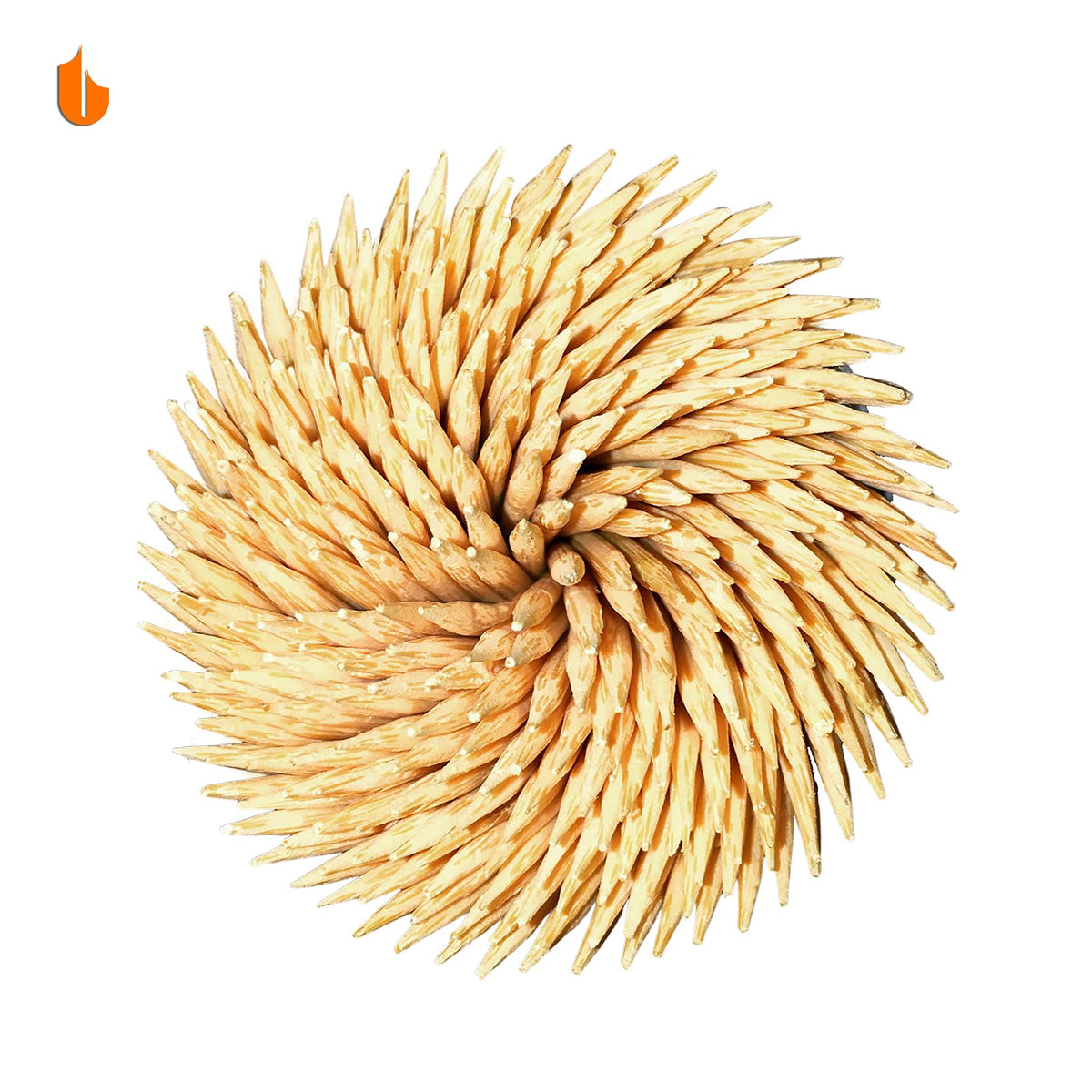 Urbanstrive hygienic toothpick dispenser set displaying the rotating top cap mechanism for single piece extraction.