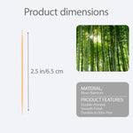 Smooth splinter free double pointed wooden toothpicks close up view for dental cleaning