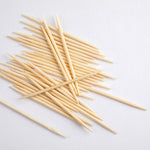 Sustainable household essentials containing high count natural bamboo picks for family parties