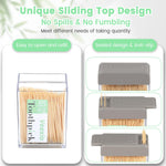 Veexio portable pocket toothpick containers showing snap shut travel ready design
