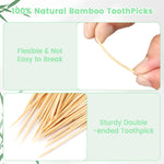 Veexio hard plastic toothpick dispenser with dual sized holes for custom quantity extraction