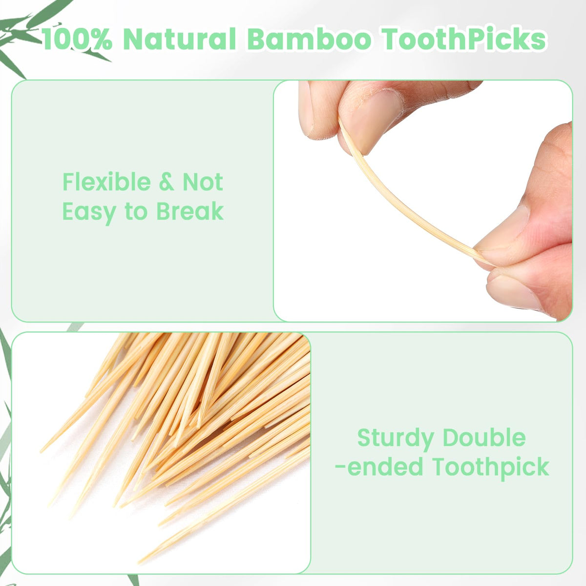 Veexio hard plastic toothpick dispenser with dual sized holes for custom quantity extraction