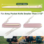 Cream yellow plastic knife toothpick replacement pack of twelve pieces