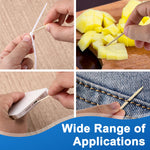 Close up of Saillong cream yellow replacement toothpick for Swiss Army tools