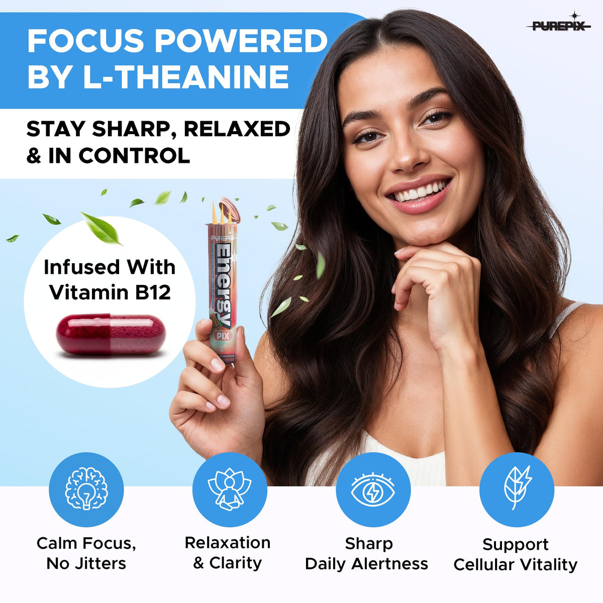 PurePix birchwood infused caffeine sticks five flavors variety bundle display