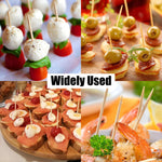Premium wooden toothpicks held together to emphasize the zero chemical additive natural wood color.