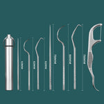 Waterproof silver aluminum capsule showing secure threaded closure for hygienic toothpick storage
