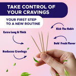 PurePix wintergreen and watermelon mint flavored toothpicks for craving relief