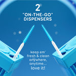 Grin interdental oral cleaners demonstrating flexibility for braces and dental implants.