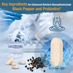 Tervaies stress support supplement showing non-GMO and clean formulation seals on the packaging.