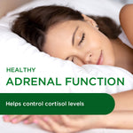 Emerald Labs Adrenal Health vegetarian capsules showing doctor-formulated clean nutrition facts.