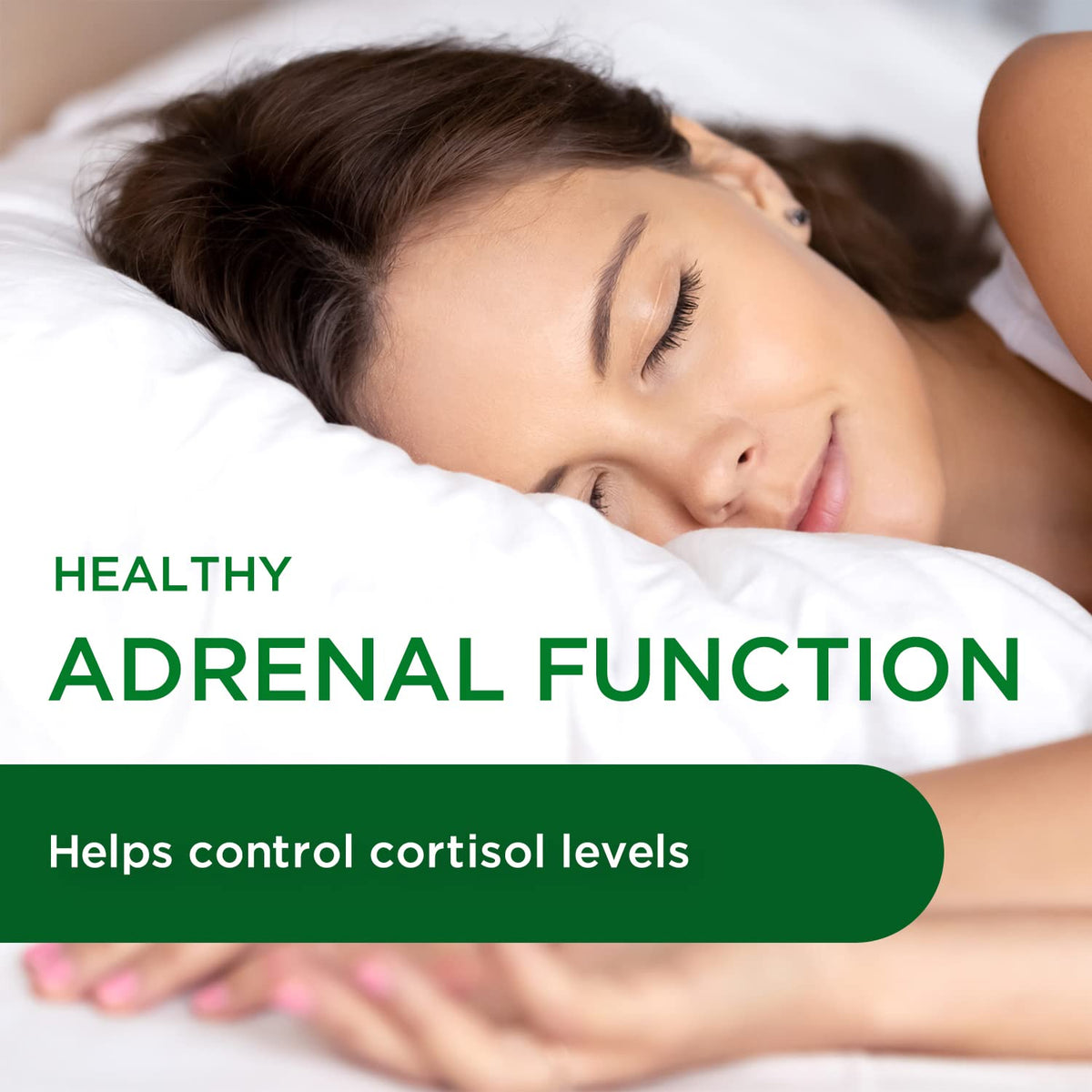 Emerald Labs Adrenal Health vegetarian capsules showing doctor-formulated clean nutrition facts.