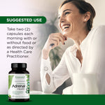 Emerald Labs Adrenal Health bottle cap and seal showcasing premium imported quality packaging.