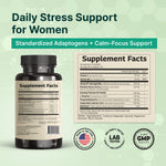 Vinatura Cortisol Balance Pro nutritional facts and supplement ingredients label view