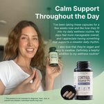 Vinatura cortisol supplements for women showing the plant based allergen free capsule details