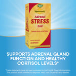 Imported USA adrenal fatigue support supplement bottle displaying cortisol control benefits