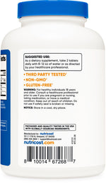 Nutricost triple action joint mobility tablets capsule size comparison view