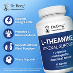 USA imported Dr Berg L-Theanine two hundred milligrams dietary supplement bottle