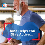 Imported Dona joint flexibility caplets packaging display close up
