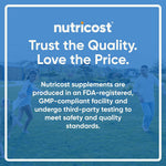 Nutricost grass fed pasture raised beef liver container standing upright.