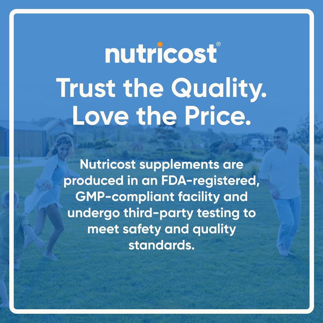Nutricost grass fed pasture raised beef liver container standing upright.