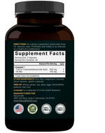 Premium liver cleanse detox and repair dietary supplement bottle back view