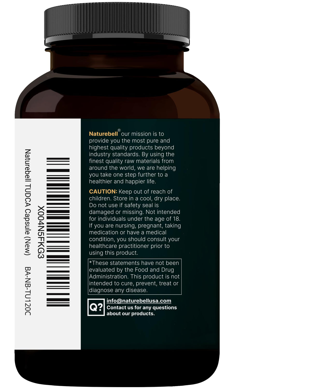 NatureBell TUDCA five hundred milligrams daily wellness supplement packaging