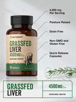 Horbaach pasture raised grain free bovine liver supplement capsule presentation