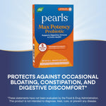 Side panel of Nature's Way Pearls packaging displaying triple layer protective coating details.