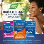 Nature's Way Probiotic Pearls nutrition facts label listing 5 billion colony forming units.