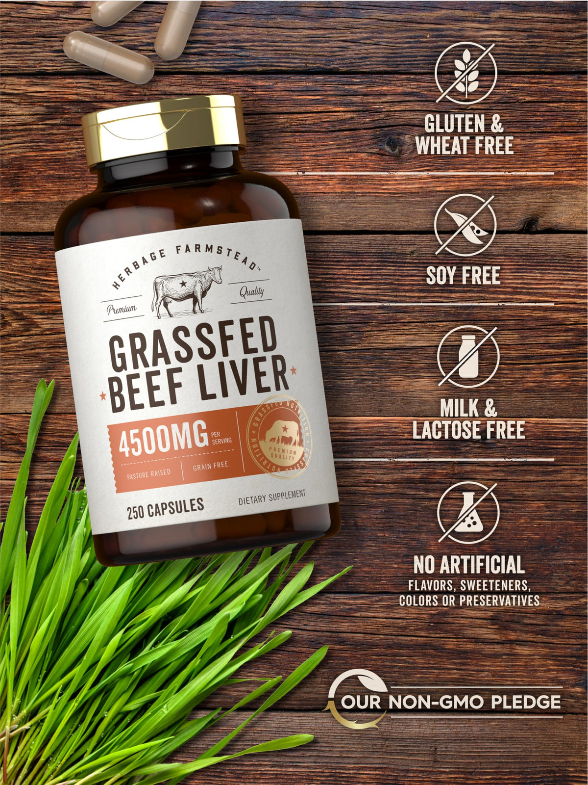 Carlyle Herbage Farmstead grass fed beef liver product seal check