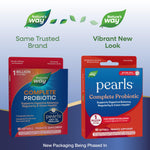 Nature's Way Pearls Complete Probiotic original bottle packaging showing true delivery technology logo
