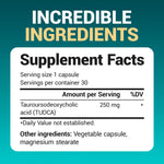 Dr. Berg TUDCA vegetable capsules imported health and personal care brand label