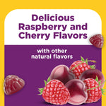 Shelf stable adult probiotic gummies by Nature Made with natural ingredients close up.