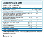 Absolute Nutrition Thyroid T3 unflavored capsules supplement facts and ingredient profile panel