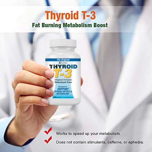 Absolute Nutrition Thyroid T3 Radical Metabolic Booster packaging clearly detailing the directions for use