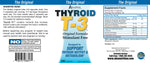 Full packaging view of Absolute Nutrition T3 metabolic support capsules displaying the authentic manufacturer details