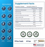 Premium imported ForestLeaf thyroid formula bottle with a clear view of the non-GMO badge.