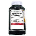 Fito Medics Lab Activated Charcoal 1600mg herbal supplement side label panel