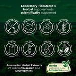 Fito Medics Lab herbal charcoal supplement bottle clearly displaying safety usage information