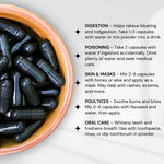 Premium USA imported Schizandu Organics 210 vegetarian capsules for digestive gas and bloating relief