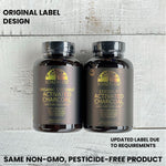 Close up view of non GMO organic coconut charcoal veggie pills for internal cleansing