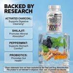Authentic USA imported charcoal probiotic capsules for bloating relief