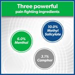Close up of flexible fabric Salonpas patch design