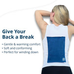 Side view of Iowa Corn Baby moist heat therapy pad