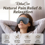 AiricePac heating pad for eyes in use