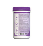 Vegan and non GMO prebiotic fiber powder container close up