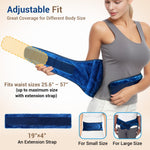Side profile view of wearable Comfytemp moist heat wrap